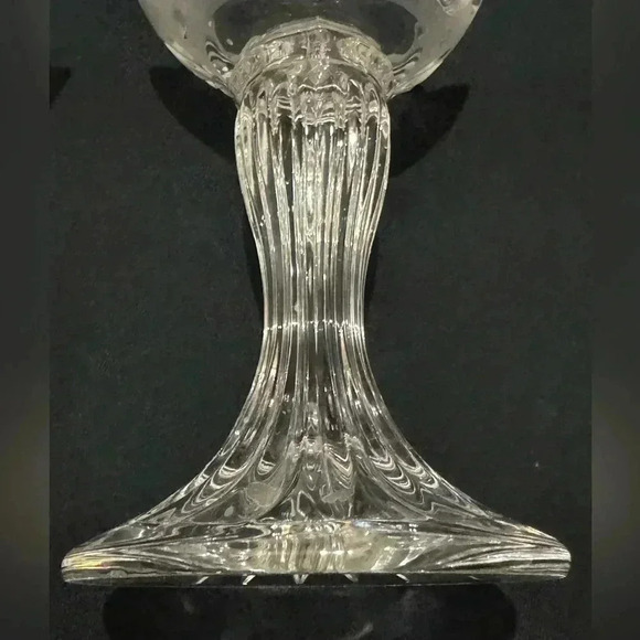 Vintage Rose Cottage Frosted Etched Glass Candlesticks Grannycore Cottagecore - Picture 12 of 13